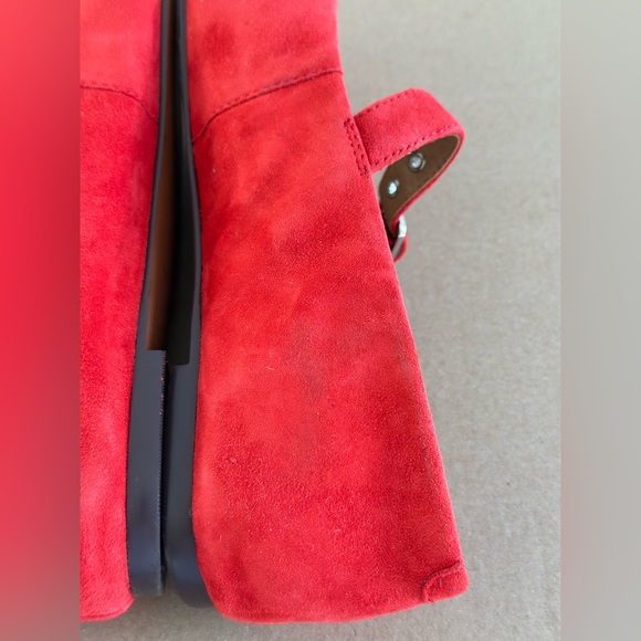 Madewell The Remy Mary Jane Flat in Bandana Red, size 8 1/2 - Picture 12 of 14